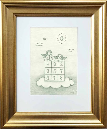 Das magische Quadrat mit der Aussicht '0'