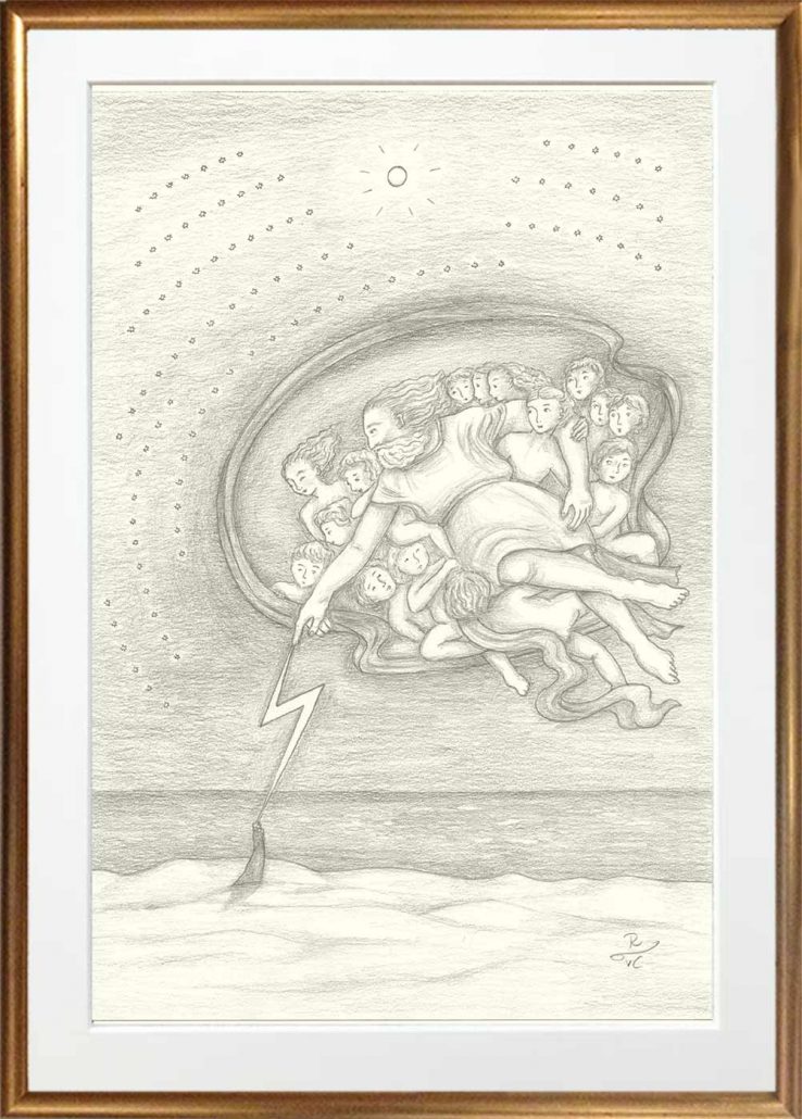 Der Mönch am Meer wird von seinem Gott berührt