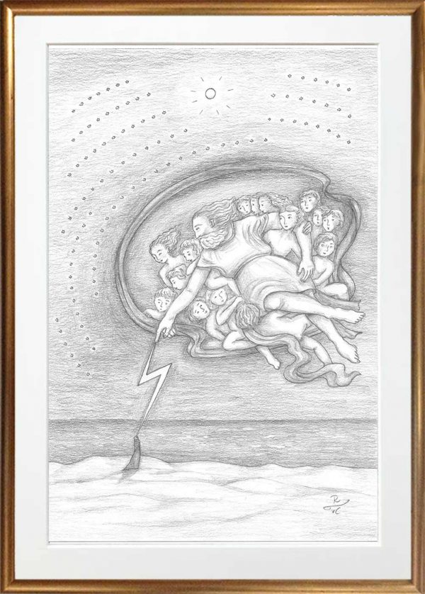Der Mönch am Meer wird von seinem Gott berührt