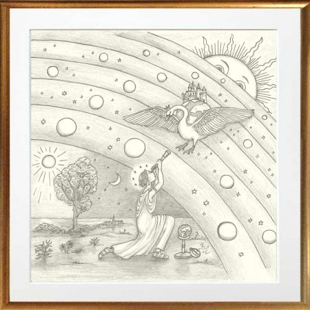 Urania, Muse der Astronomie, erkundet das Geheimnis der wesenhaften Wirklichkeit hinter dem sichtbaren Universum